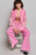 Pants, Pink Wide Leg French Terry