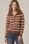 Sweater, Brown and Pink With Zipper