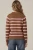 Sweater, Brown and Pink With Zipper