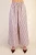 Pants, Beige Hight Waist Elastic Band Stripe