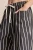 Pants,  Black Drawstring Stripe Wide Pocket