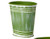 Bucket, Green Metal Whitewashed SMALL