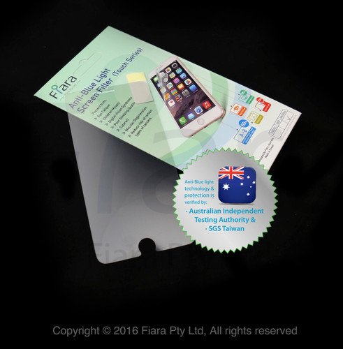  Fits Apple iPhone SE/8/7/6s/6 (4.7 inch) - Fiara Anti Blue Light Screen Protector / Filter | Self-Adhesive Film