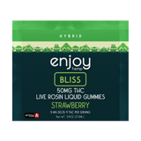 Enjoy Hemp 50mg Live Rosin Liquid Gummies - Strawberry for Bliss (Hybrid)