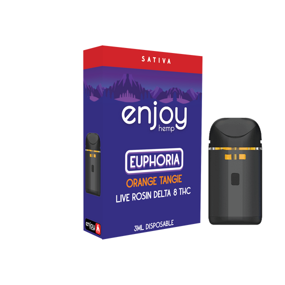 Enjoy Hemp 3ml Disposable - Orange Tangie for Euphoria - Sativa Enjoy Hemp 3ml Disposable - Orange Tangie for Euphoria - Sativa