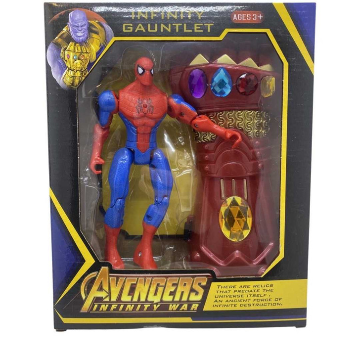 Set figurina Spiderman cu manusa Infinity - Imagine 1