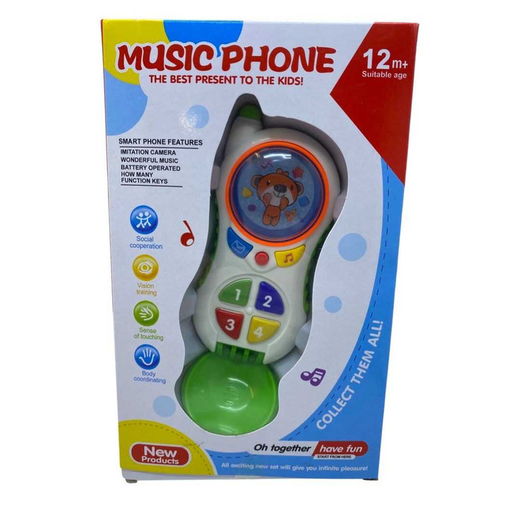 Jucarie muzicala telefon bebe cu clapeta - Imagine 1