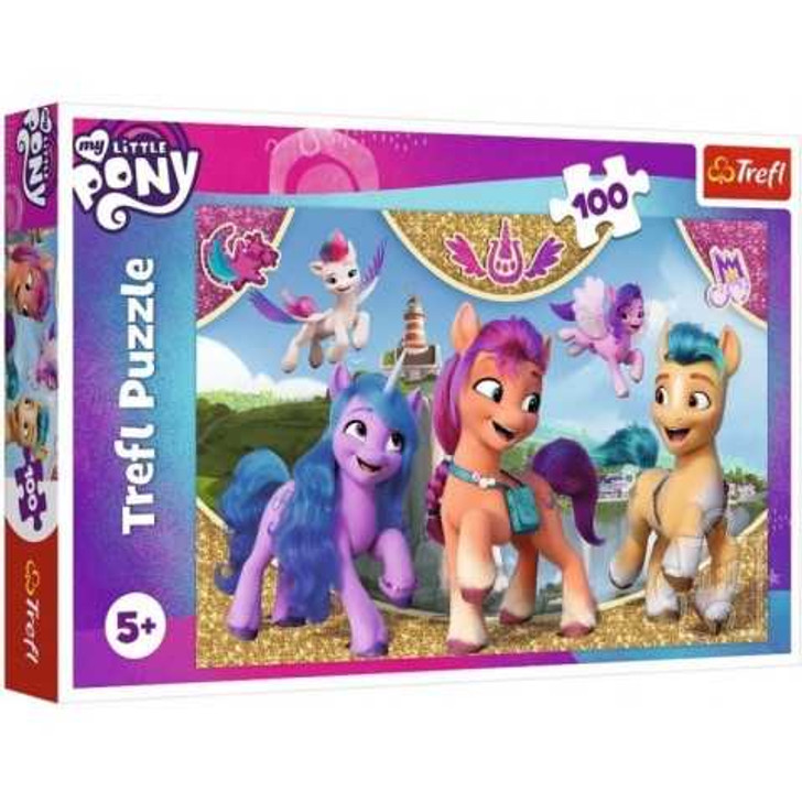 Puzzle Trefl My little Pony: Prietenie magica de colorata 100 piese - Imagine 1