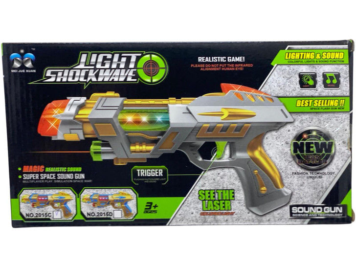 Pistol Light Snockwave de jucarie cu baterii