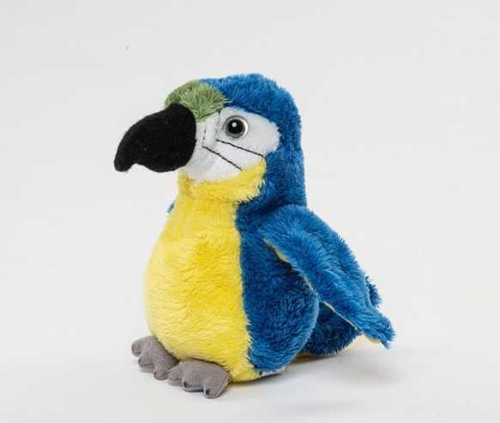 Papagal Macaw  jucarie de plus 15cm - Imagine 2