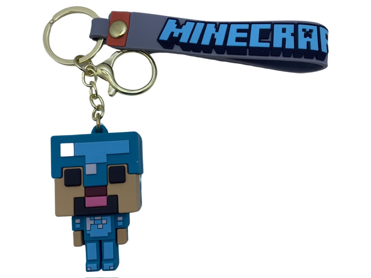 Breloc Minecraft albastru - Imagine 1