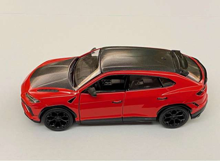 Macheta Kinsmart  1/38 Lamborgini Urus, red in window box - Imagine 1