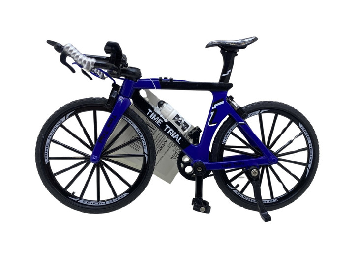 Bicicleta din metal albastra 1:18 - Imagine 1