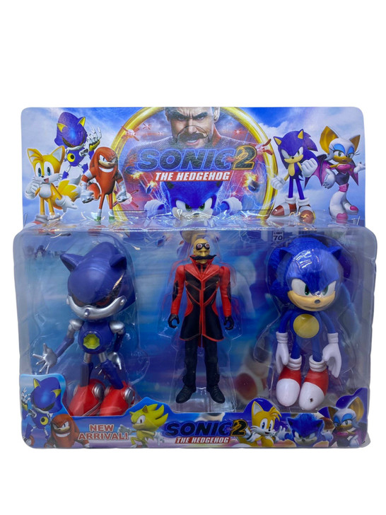 Set figurine ariciul Sonic si doctor Robotnik - Imagine 1