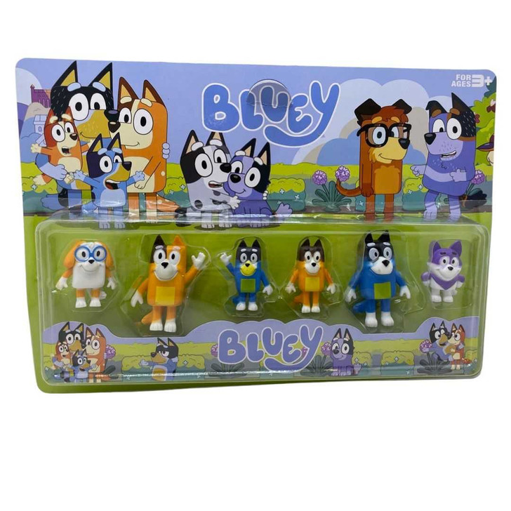 Set figurine Bluey family and friends - Imagine 1