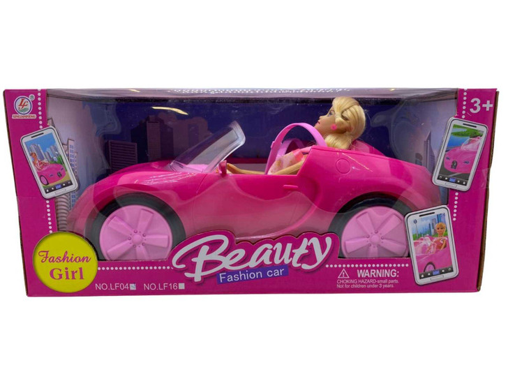 Masina cu papusa Beauty Fashion car