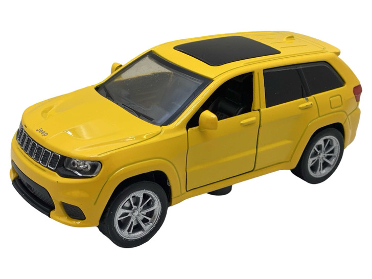 Copy of Macheta SUV Jeep Grand Cherokee, lungime 10 cm, galben, cu functii interactive