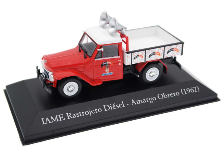 Macheta IAME Rastrojero Diesel Amargo Obrero 1962 1:43 Rosu