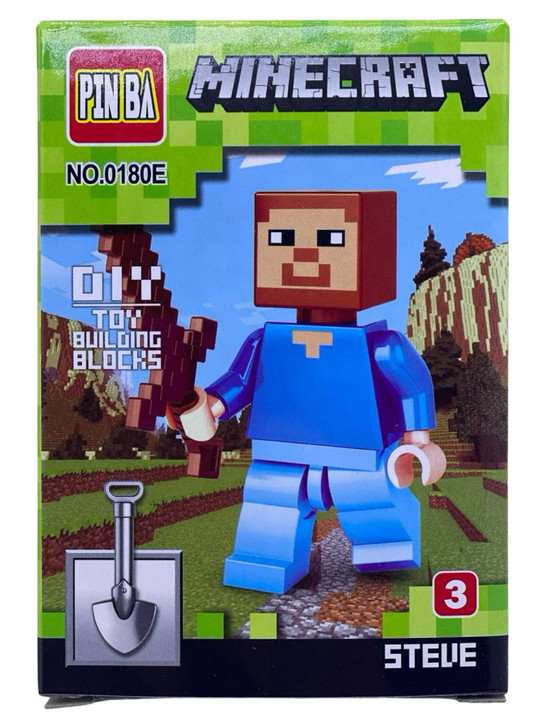 Figurina tip Constructie Steve – PINBA Minecraft- NO0180-3