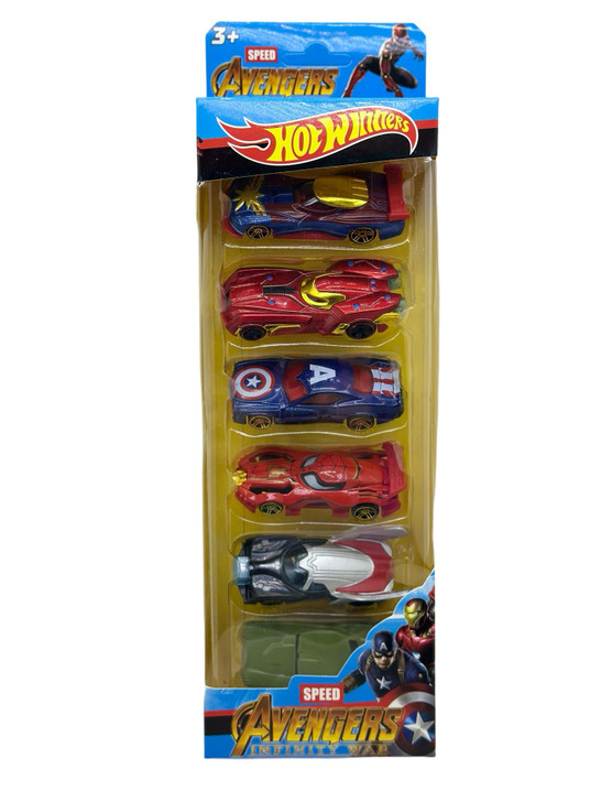 Set 6 masinute Avengers Speed – model Hot Winners