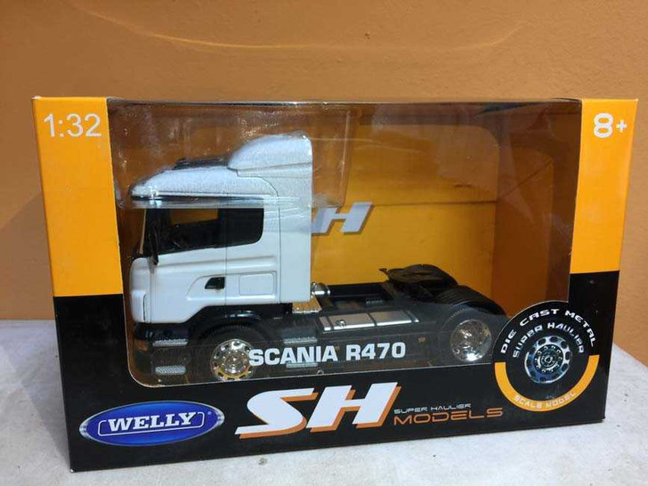 Macheta cap tractor Scania r470 alb scara 1/32 welly - Imagine 1