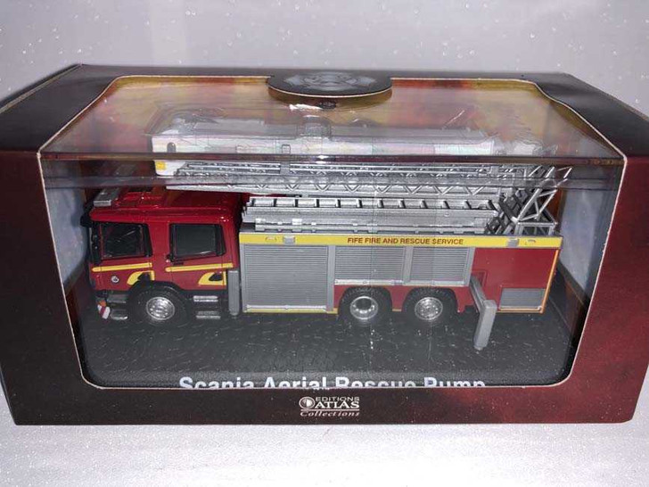 Macheta masina pompieri Scania aerial rescue pump 1/72 - Imagine 1