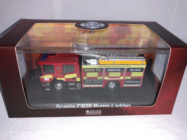 Macheta masina pompieri Scania cp28 pump ladder 1/72 - Imagine 1