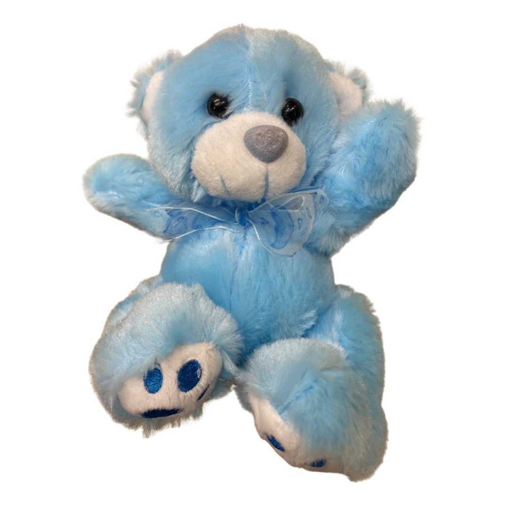 Ursulet plus albastru lumanare 15 cm - Imagine 1