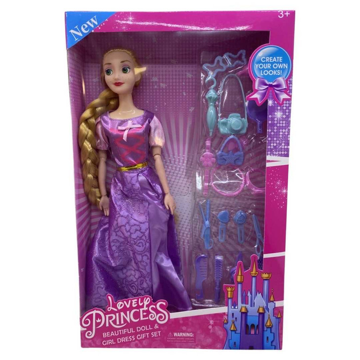 Rapunzel Papusa-set cu accesorii - Imagine 1