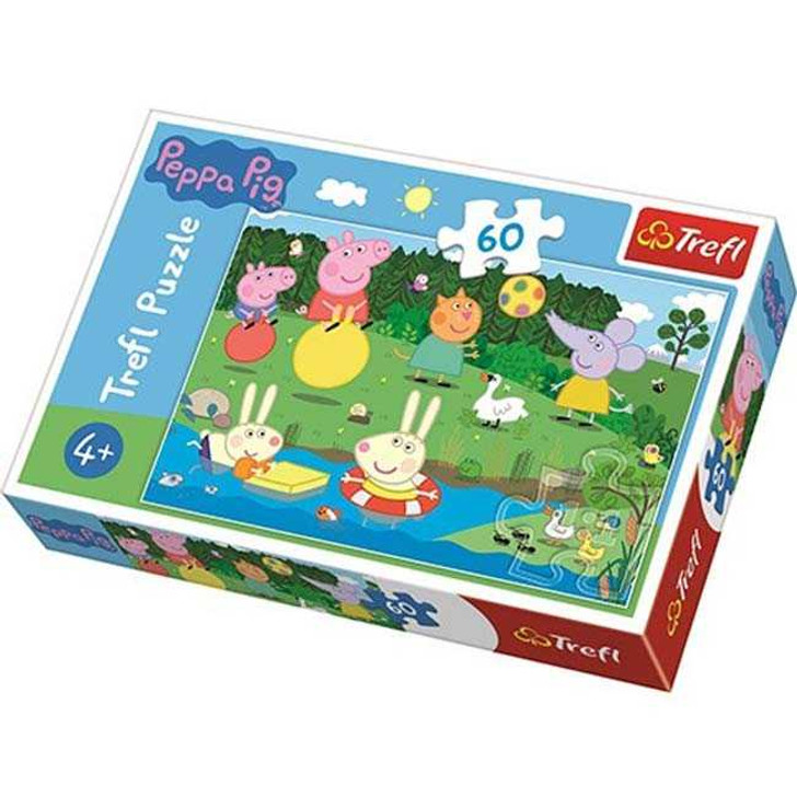 Puzzle Trefl PeppA: vacanta vesela 60 piese - Imagine 1