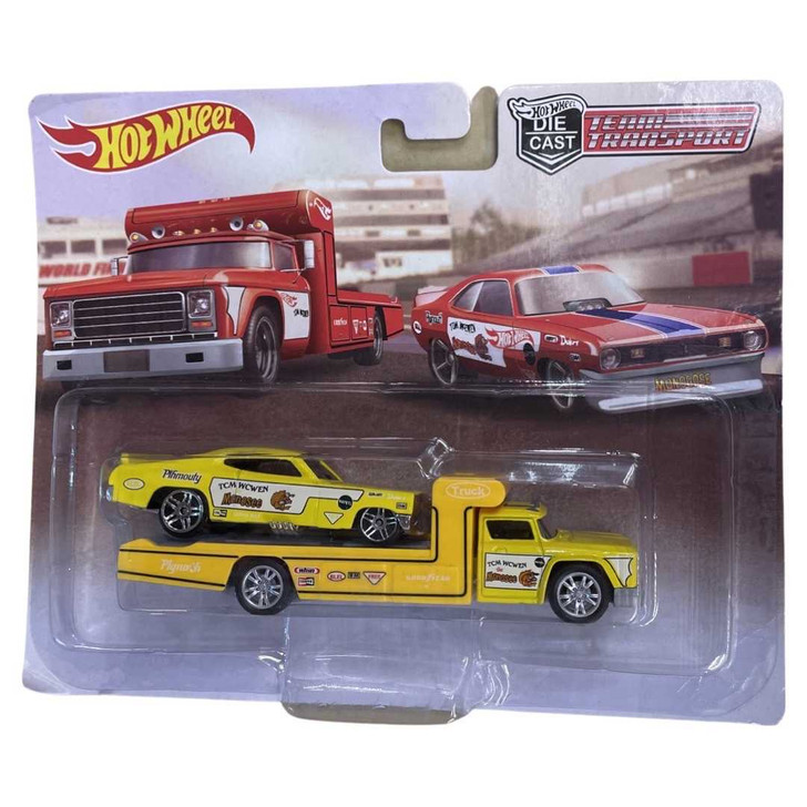 Masinute platforma galbena HotWheel replica - Imagine 1