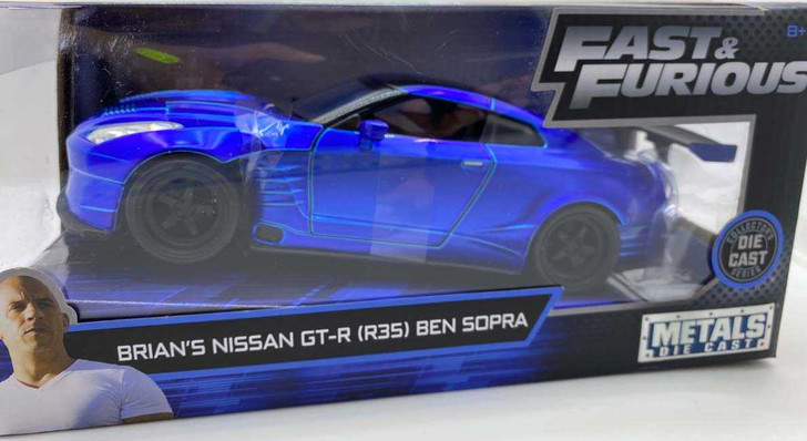 Macheta metal Fast and Furious Nissan Gt-R Ben Sopra scara 1:24 - Imagine 1