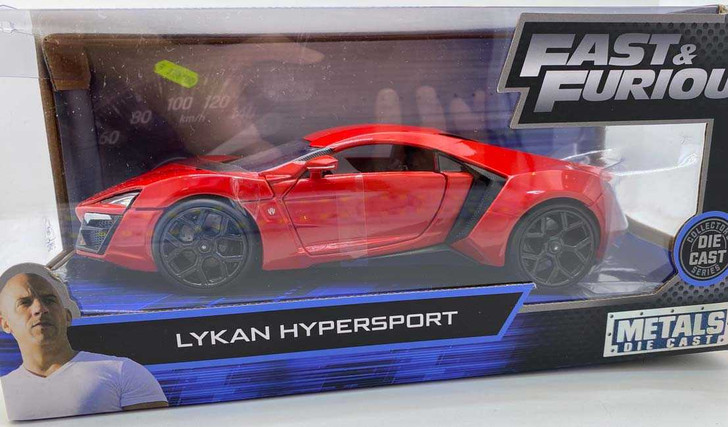 Macheta metal Fast and Furious Lykan Hypersport scara 1:24 - Imagine 1