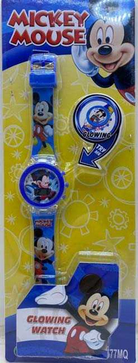 Ceas digital cu lumini Mickey Mouse - Imagine 1