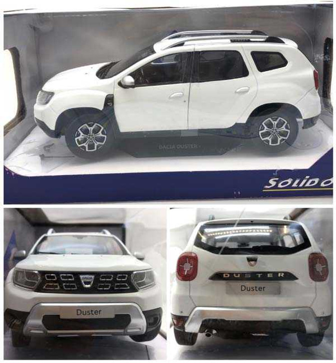 Macheta Dacia Duster 2018 mk2 Alba scara 1/18 SOLIDO - Imagine 1