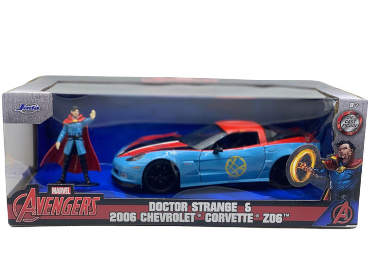 Macheta metal Chevrolet Corvette *marvel doctor strange*, blue/red 1/24