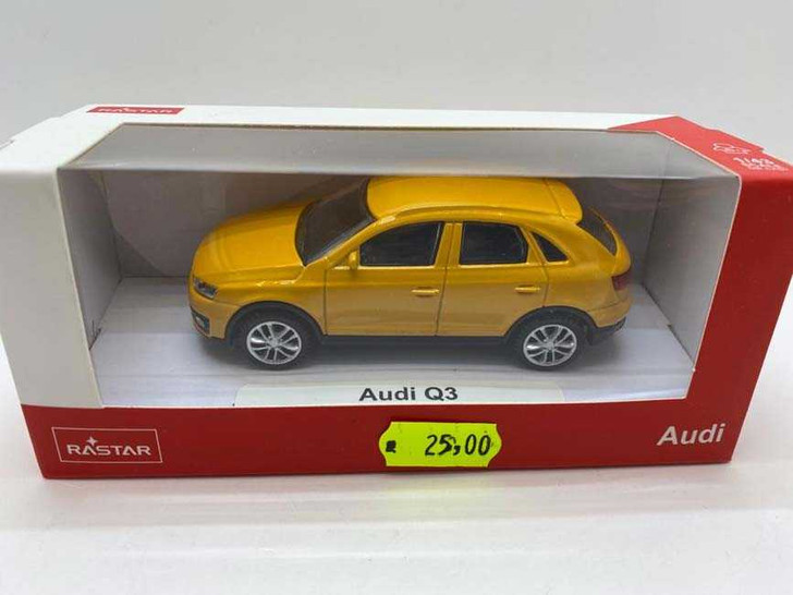 Macheta Audi Q3 galben scara 1/43 - Imagine 1