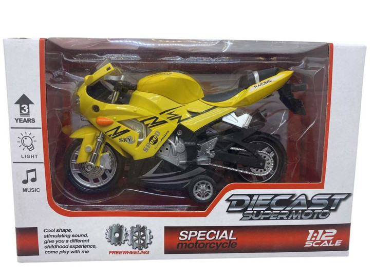 Motocicleta de jucarie cu sunete si lumina 20cm - Imagine 1