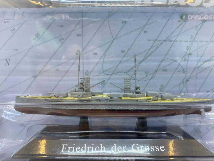Macheta vapor 1912 Friedrich der grosse class battleship - Imagine 1