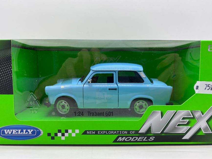 Macheta metal Trabant 601, blue 1/24 - Imagine 1