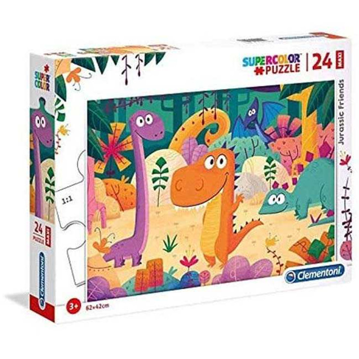 Puzzle Clementoni: Dinozaur prieteni 24 piese - Imagine 1