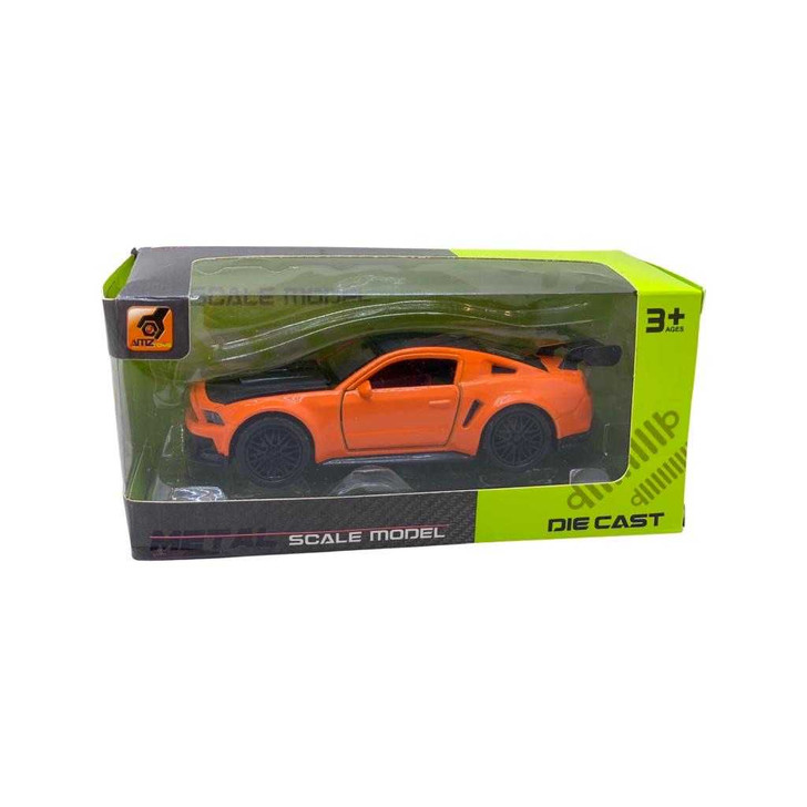 Macheta metal Ford Mustang portocaliu 1:36 - Imagine 1