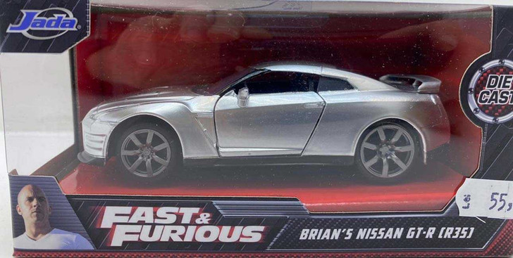 Macheta Fast and Furious Brian’s Nissan Skyline gt-r R35, silver - Imagine 1