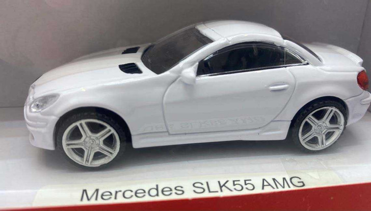 Macheta Mercedes Benz SLK55 amg, alb 1/43 - Imagine 1