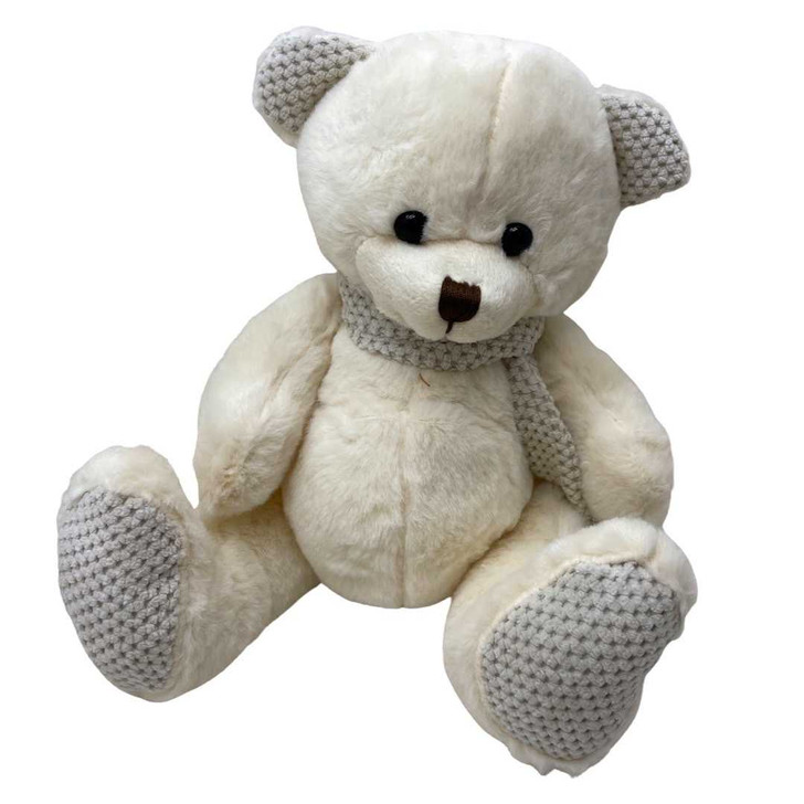 Ursulet crem de plus Maxi lumanare botez - Imagine 1