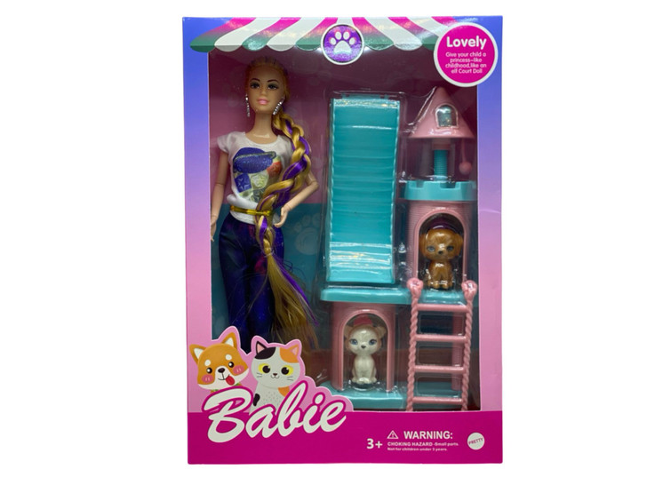 Papusa blonda Babie Pet