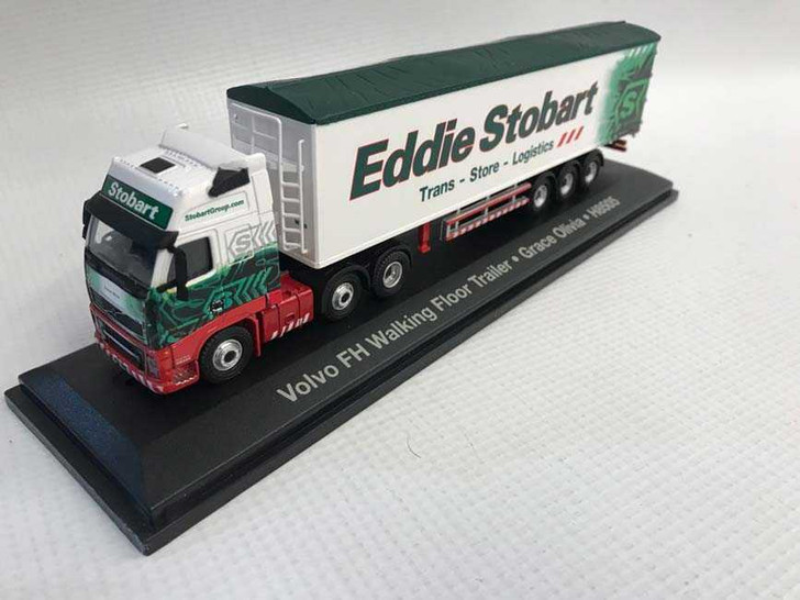 Macheta Volvo fh 460 walking floor trailer stobart 1/76 - Imagine 1