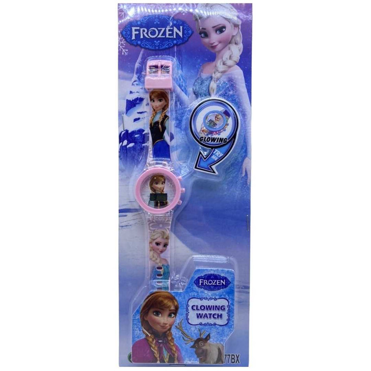 Ceas digital cu lumini Frozen - Anna - Imagine 1