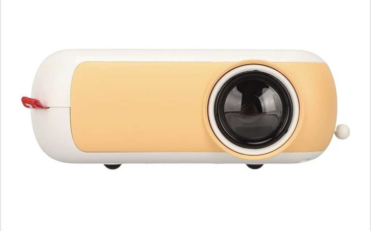 Mini proiector portabil, Zola®, rezolutie max. 1920x1080, LED, 13.5x9.7x5 cm, portocaliu-alb - Imagine 2