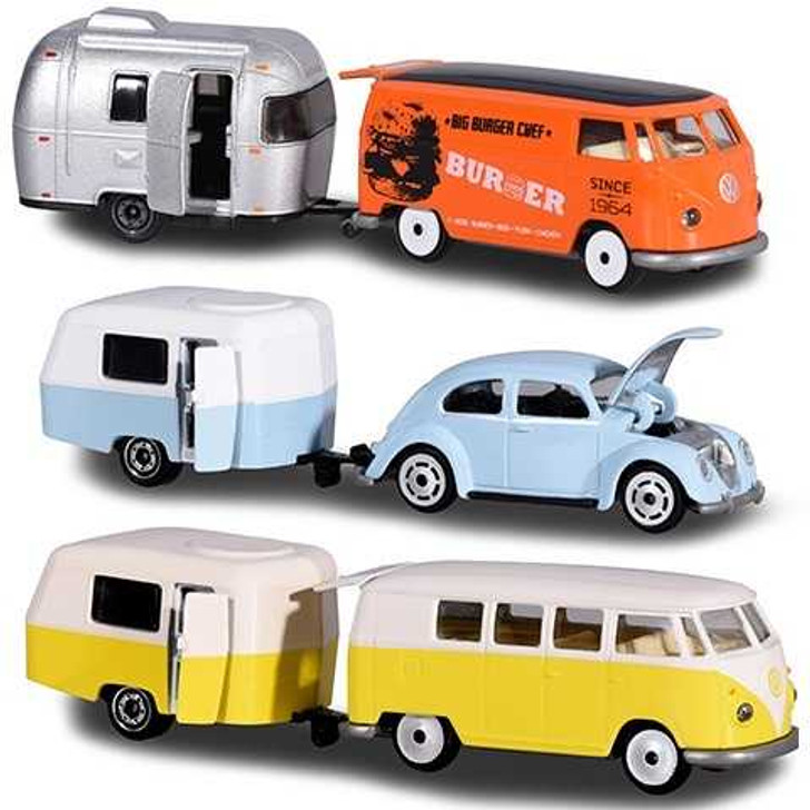 Majorette: Volkswagen clasic cu remorca - Simba Toys - Imagine 1